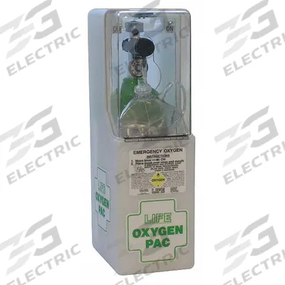 LIFE Emergency Oxygen Unit: 566 L Capacity, 90 min @ 6 lpm, 25 lpm Flow Rate - Max - Filled Medical Oxygen Cylinders