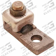 BURNDY Wire Connector: 4 AWG – 1 AWG Wire Sizes, 1/4 in Stud Size, Unplated Copper Lug Body (MPN QA1CB). Key specifications — Brand: BURNDY; For Wire Material: Copper; Maximum Stranded Copper Wire Size: 1 AWG; Minimum Stranded Copper Wire Size: 4 AWG; Lug Material: Unplated Copper.