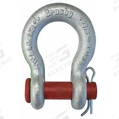 CROSBY Anchor Shackle: Anchor Shackle, 50,000 lb Working Load Limit, 1 3/4 in Body Thick, Galvanized (MPN 1018277). Key specifications — Body Material: Carbon Steel; Brand: CROSBY.