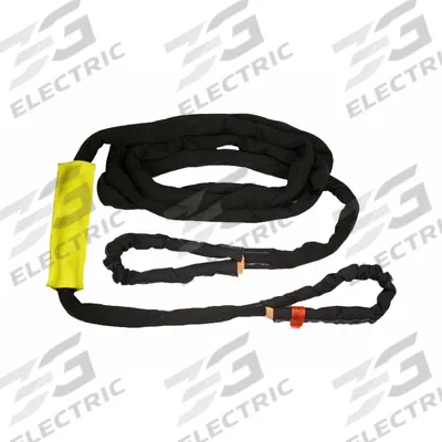 TOW-ALL Tuflex Recovery Strap: 20 ft Overall Hook Size, 20 ft Overall Lg, Tan - Tow Straps