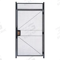 WIRECRAFTERS Hinged Door: 12 1/2 ft H x 3 3/8 ft W x 2 in D, Gray, Powder-Coated (MPN HD3712RW). Key specifications — attr1283297: Powder-Coated; attr1283316: Steel; attr1283323: Right; attr1283313: Yes; attr1283333: WIRECRAFTERS.