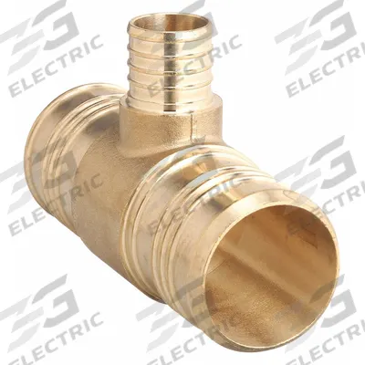 ZURN Barbed Tee: Brass - Crimp-On Brass Barbed Tube Fittings