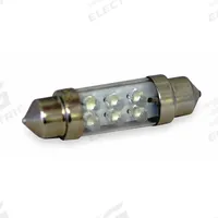 APPROVED VENDOR Compact LED Bulb: LED, Festoon, T3-1/4, 12V DC, 0.24 W Watt, Amber (MPN L10X39-A). Key specifications — Voltage: 12V DC; Brand: APPROVED VENDOR; Bulb Shape: T3-1/4; Light Color: Amber.