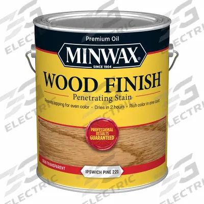 MINWAX Wood Stain: Wood Stain, Interior, Oil, 1 gal Container Size, Wood, Ipswich Pine - Wood Stains