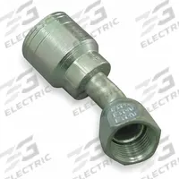WEATHERHEAD Hydraulic Crimp Fitting: Steel x Steel, 45° Elbow, -4 For Hose Dash Size, JIC x Crimp (MPN 04Z-684). Key specifications — Fitting Gender: Female x Genderless; Fitting Connection Type: JIC x Crimp; Thread Size: 7/16"-20; For Hose Dash Size: -4; Brand: WEATHERHEAD.