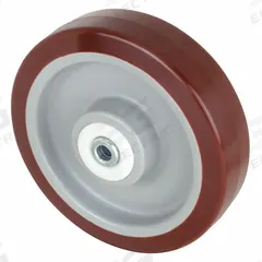 APPROVED VENDOR Caster Wheel: 6 in Wheel Dia., 1 1/2 in Wheel Wd, Polyurethane, 450 lb Load Rating (MPN 26Y383). Key specifications — Brand: APPROVED VENDOR; Wheel/Tread Color: Red.