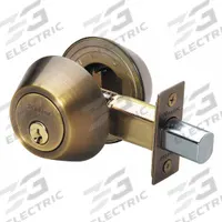 MASTER LOCK Deadbolt Lock: Cylindrical, 1 3/8 in Door Thick - Max, Brass (MPN DS0705KA4S). Key specifications — ADA Compliant: No; Brand: MASTER LOCK; Finish: Oxidized Satin Brass-Plated, Relieved, Clear Coated; Keyway Type: SC1; Ligature Resistance: Not Ligature-Resistant.