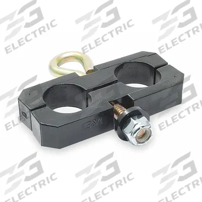 TRAMEC SLOAN Support Clamp: Support Clamp, Rubber/Steel, Eye Bolt, Air Brake Hose - Air Brake Hose Holder & Cable Separators