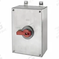 HUBBELL Enclosed Disconnect Switch: Non-Fusible, 100 A, Three Phase, 600V AC, 304 Stainless Steel (MPN HBLDS10SS). Key specifications — Environment: Indoor/Outdoor; Phase: Three; Handle Color: Red; Housing Material: 304 Stainless Steel; Standards: UL Listed; Brand: HUBBELL; For Environment: Indoor & Outdoor Rated; Extra Features: Neutral Assembly.