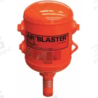 VIBCO Pneumatic Vibrator: Air Tank, 3.26 cfm @ 80 psi, 2 in NPT, 15 in H x 10 in W, Steel, ABS (MPN ABS-2). Key specifications — attr672259: VIBCO.
