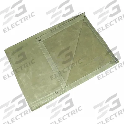 APPROVED VENDOR Tarp: 9.5 ft Lg, 7.5 ft Wd, Extra Heavy Duty, 30 mil, Cotton Canvas - Canvas Tarps