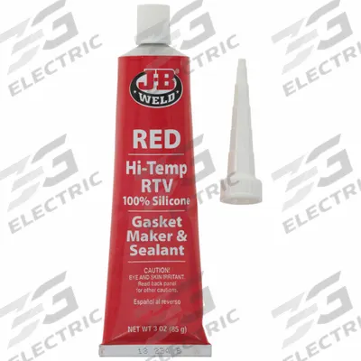 J-B WELD Gasket Sealant: HighHeat, 3 oz, Tube, Red - High-Temperature RTV Gasket Makers