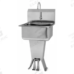 SANI-LAV Hand Sink: 41 1/2 in Overall Ht, 19 in Bowl Lg, 10 in Bowl Dp, 2 gpm Flow Rate, 18 ga (MPN 521L). Key specifications — Includes Side Splash: Side Splash Not Included; Brand: SANI-LAV.