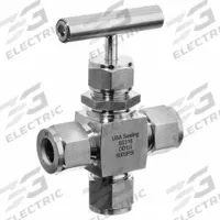 USA INDUSTRIALS Ball Valve: 3-Way Valve Body, 316 Stainless Steel, Screw-In Bonnet, 1/8 in Pipe Size (MPN ZUSA-VLV-92). Key specifications — attr1062597: Steam; attr1062612: API 598; attr1062583: USA INDUSTRIALS; attr1062593: Compression; attr1062617: N/A - Not Rated; attr1062591: Compression; attr1062592: Compression; attr1064378: Compression x Compression x Compression.