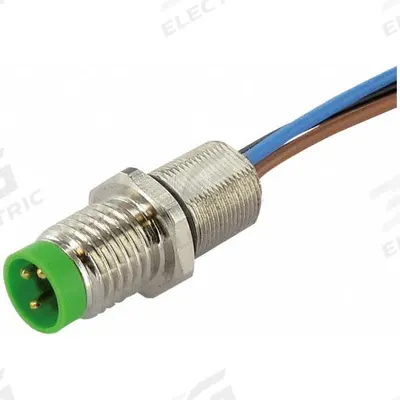 MURRELEKTRONIK Cordset: M8 Male – Front Mounting Receptacle, A, 4 Pins - M8 Receptacles for Signal & Low-Power Applications