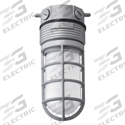 LITHONIA LIGHTING Vapor Tight: 39 lm/W, 4000K, 15 W, 120/277V AC, Ceiling Mount - LED Jelly Jar Vapor-Tight Light Fixtures
