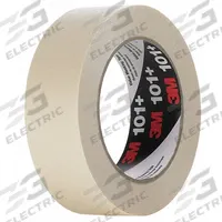 3M Masking Tape: 101+, Tan, 1 3/8 in Roll Wd, 60 yd Overall Roll Lg, 5.1 mil Thick, Rubber. Key specifications — Series: 101+; Brand: 3M; Backing Material: Crepe Paper; For Location: Indoor; For Surface Type: Composites; Manufacturer Part Number: 101+.