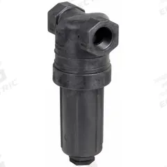 BANJO Inline Strainer: Polypropylene, 1 1/2 in, NPT, Mesh, 0.0117 in Screen Size, 11 1/2 in Ht, EPDM (MPN LST150-50). Key specifications — Screen Material: 316 Stainless Steel; Bowl Color: Black; Material: Polypropylene; Brand: BANJO; Seal Material: EPDM; Color: Blue.