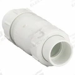 DAYTON True Union Swing Waste Water Check Valve: Inline Valve Body, 1 1/2 in Pipe Size, PVC, Std (MPN 4RG90). Key specifications — Brand: DAYTON.