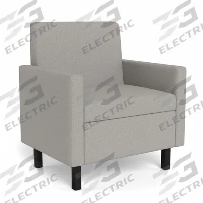 SAFCO PRODUCTS Both Arms Modular Seating: Light Gray, 36 in Overall Wd - Modular Multifunctional Furniture