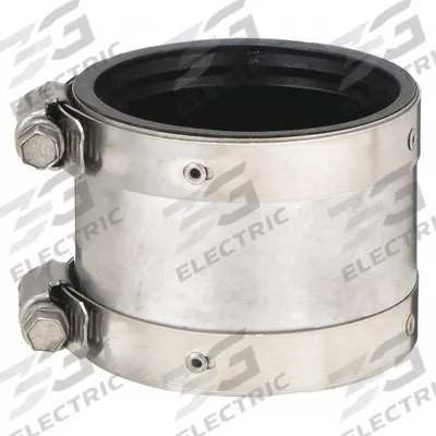 FERNCO Flexible Pipe Straight: Neoprene, For 2 in_1 1/2 in Pipe, Iron x PVC/Steel - Shielded Flexible Transition Couplings