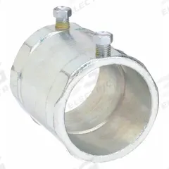 RACO Set Screw Coupling: Steel, 1 1/2 in Trade Size, 2 5/8 in Overall Lg, IMC/RMC, Concrete Tight (MPN 3026). Key specifications — Compatible Conduit Type: RMC; Brand: RACO.