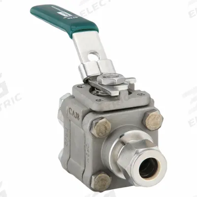 Parker Manual Two-Way Ball Valve: 1/2 in, 316 Stainless Steel, Straight, Sweat x Sweat - Straight-Body Stainless Steel Ball Valves