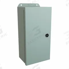 HAMMOND Electrical Enclosure: Steel, 12 in x 6 in x 4 in, NEMA 12/13/3R/4, w/Panel, Solid Cover (MPN EJ1264). Key specifications — Closure Method: Latches; Brand: HAMMOND; Knockouts: Not Included.