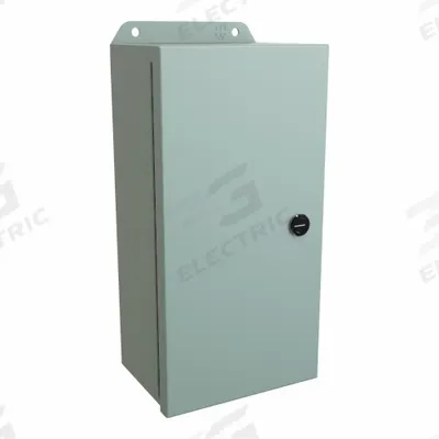 HAMMOND Electrical Enclosure: Steel, 12 in x 6 in x 4 in, NEMA 12/13/3R/4, w/Panel - Steel Washdown Enclosures