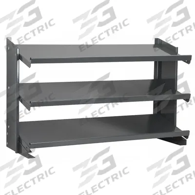 AKRO-MILS Bench Pick Rack: 36 in x 12 in x 25 in, 1 Sided, 0 Bins - Metal Stationary Pick Racks Without Bins