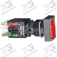 SCHNEIDER Illuminated Push Button: Illuminated, Flush Profile, Non-Metallic, 16 mm, 1NC (MPN XB6DW4B2B). Key specifications — Brand: SCHNEIDER; Action: Momentary; Series: XB6; Terminal Connection: Quick Connect; Push Button Material Type: Non-Metallic.