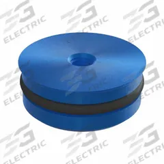 JERGENS Ball Lock Receiver Plug: Blue Anodize, Aluminum, 20 mm Outside Dia, 8 mm Overall Ht, O-Ring (MPN 49233). Key specifications — Product Type: Ball Lock Receiver Plug; Brand: JERGENS; Thread Size: M4-0.7; Includes: O-Ring.
