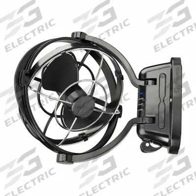 APPROVED VENDOR DC Fan: 12/24V DC, Hardwired, 7 in Blade Dia, 125/185 CFM - Vehicle Bolt-On Fans