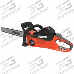 ECHO Battery-Powered Chainsaw Kit: 18 in Bar Lg, Rear Handle, Auto Chain Oiler, 56 V, 40 cc (MPN DCS-5000-18C2). Key specifications — Brand: ECHO.