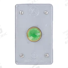 APPLETON ELECTRIC Weatherproof Cover: Malleable Iron, FD/FS, Flush Receptacles/Pilot Lamps, 1 Gangs (MPN FSK-1JGC). Key specifications — Brand: APPLETON ELECTRIC; Color: Green; Compatible with Product Type: Pilot Lamps; Compatible with Series: FD; Mounting Orientation: Horizontal or Vertical.
