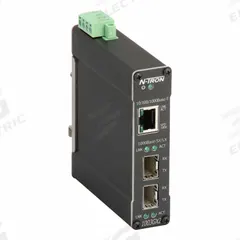 RED LION Ethernet Switch: Unmanaged, DIN Rail, 1 Ports, RJ45, IP30 (MPN 1003GX2-B). Key specifications — Port Type: RJ45; Manufacturer Part Number: 1003GX2-B; Brand: RED LION; Features: Full Wire Speed Communications; IP Rating: IP30; Maximum Input Voltage: 30V DC; Mounting Location: DIN Rail; Network Interface: 6 gbps.