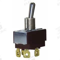 EATON Toggle Switch: 3 Position, 6 Connections, DPST, Screw Terminals Connection, 7500 Series (MPN 7564K6). Key specifications — AC Contact Rating: 10 A @ 250 V; Switch Function Configuration: On/None/On; Brand: EATON; Series: 7500; Horsepower: 3/4 hp.