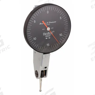 TESA BROWN & SHARPE Horizontal Dial Test Indicator: 0 in to 0.008 in, Horizontal - Dial Test Indicators - Horizontal & Tilted-Face Styles
