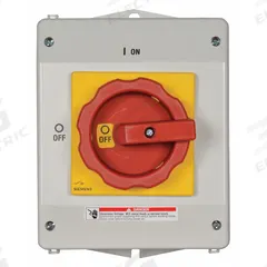 SIEMENS Safety Switch: Non-Fusible, 63 A, Three Phase, Non-Metallic (MPN 3LD25651GP530US2). Key specifications — Environment: Indoor/Outdoor; Phase: Three; Handle Color: Red/Yellow; Housing Material: Plastic; Standards: UL 98; Brand: SIEMENS; For Environment: Indoor Rated.