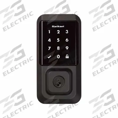 KWIKSET Single Cylinder Deadbolt: 2 in Door Thick - Max - Electronic Keyless Access Deadbolts