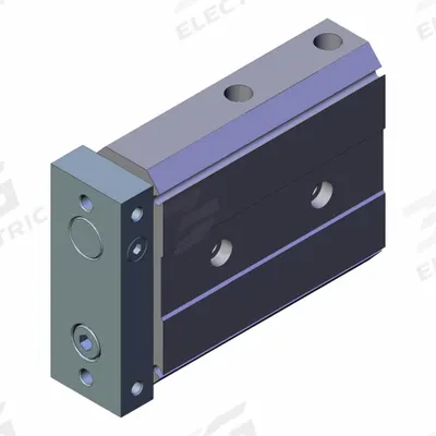 SMC Dual Piston Cylinder: 32 mm Bore Dia, 30 mm Stroke Lg, Slide Bearing - Guided Compact Cylinders