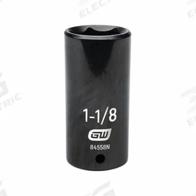 GEARWRENCH General Purpose Impact Sockets: 1/2 in Drive Size, SAE, 1 1/8 in Socket Size - 1/2" Drive Impact Sockets