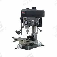 JET Mill Drill: JMD-15, Belt Drive, 1 hp, 115/230V, w/ DRO (MPN 350125). Key specifications — attr1088426: R8; attr1088377: JET; attr1096869: Round.