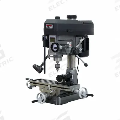 JET Mill Drill: JMD-15, Belt Drive, 1 hp, 115/230V - Belt-Drive Mill Drills with DRO