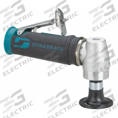 DYNABRADE Air Disc Sander: 2 in Pad, Locking, Heavy Duty, 0.4 hp, 25 cfm, Right Angle Grip - Rotary Disc Sanders
