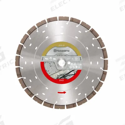 HUSQVARNA Diamond Saw Blade: Brick/Concrete, 16 in Blade Dia., 1 in Arbor Size, Dry - Demolition Work Blades