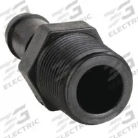BANJO Barbed Hose Fitting: For 3/8 in Hose I.D., Hose Barb x MNPT, 1/2 in x 3/8 in Fitting Size, Hex (MPN HB050-038). Key specifications — attr297231: Hose Barb x MNPT; attr297233: Male x Male; attr297234: Hex; attr303817: BANJO.