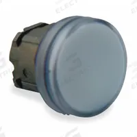 SCHNEIDER ELECTRIC Pilot Light Head: 22 mm Panel Mounting Hole Dia, White, Smooth, XB4 Series (MPN ZB4BV01). Key specifications — Brand: SCHNEIDER; Compatible Lamp Module Type: BA9 Lamp Module; Compatible with Series: XB4.