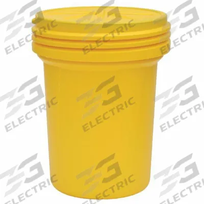 EAGLE Salvage Drum: HDPE, 30 gal, Screw-On Lid, Unlined/No Interior Coating - Nestable Plastic Salvage Drums