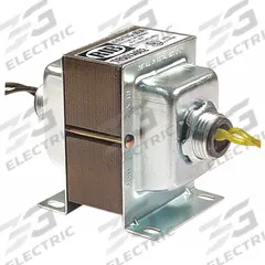 FUNCTIONAL DEVICES INC / RIB Class 2 Transformer: 50 VA Power Rating, 120V AC, 24V AC, Primary Fuse (MPN TR50VA002). Key specifications — Brand: FUNCTIONAL DEVICES INC / RIB; Connection - Primary: Wire Lead; Connection - Secondary: Wire Lead; Input Voltage: 120V AC; Mounting: Dual Hub; Output Voltage: 24V AC.